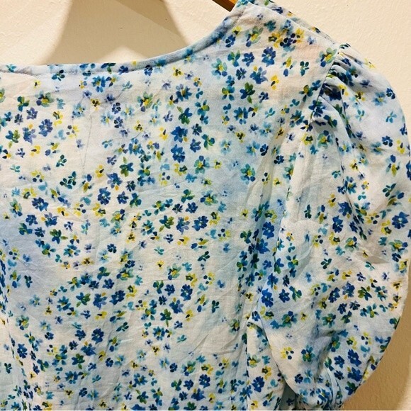 NWT BB Dakota Blueberry Tie-Dye Puffed Sleeve Top in Women’s Size XS - Picture 7 of 12